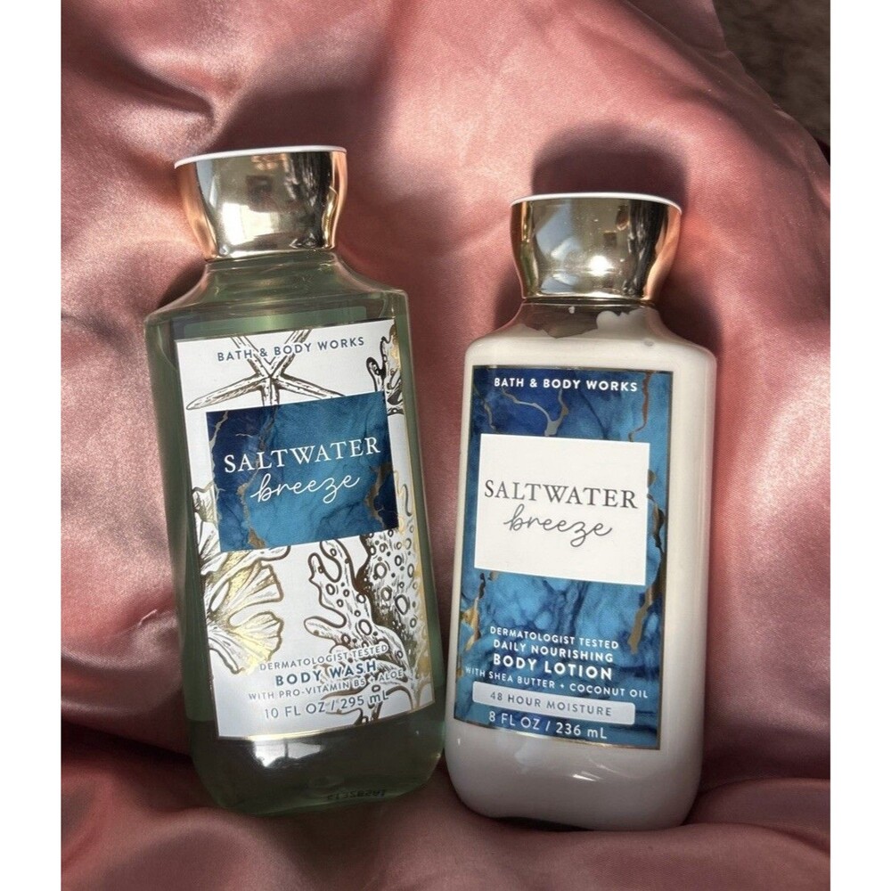 Bath & Body Works Saltwater Breeze Body Wash & Body Lotion